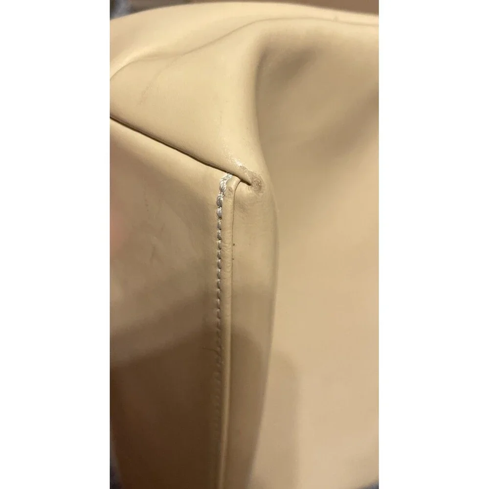 Tiffany & Fred Handbag Made in France Tan Black All Leather